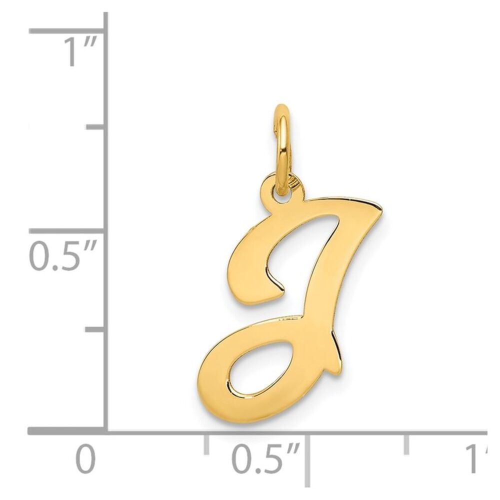 Kazi Luxury 14k Yellow Gold Script Letter J Initi… - image 4
